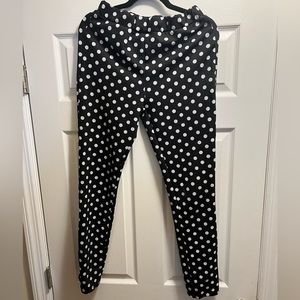 Black & white polka dot pants